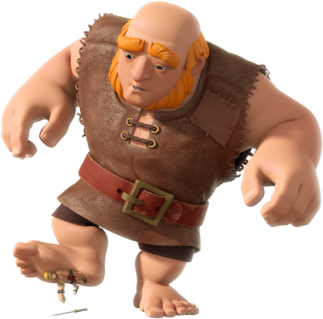 Giant - Clash Royale Giant Png (500x544), Png Download