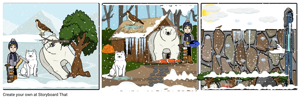 Odd And The Frost Giants - Cartoon (1164x385), Png Download