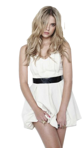Png's Ashley Benson - Ashley Benson In White (500x500), Png Download