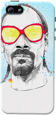 Snoop Dogg Closeup Case For Iphone 5/5s - Iphone (300x400), Png Download