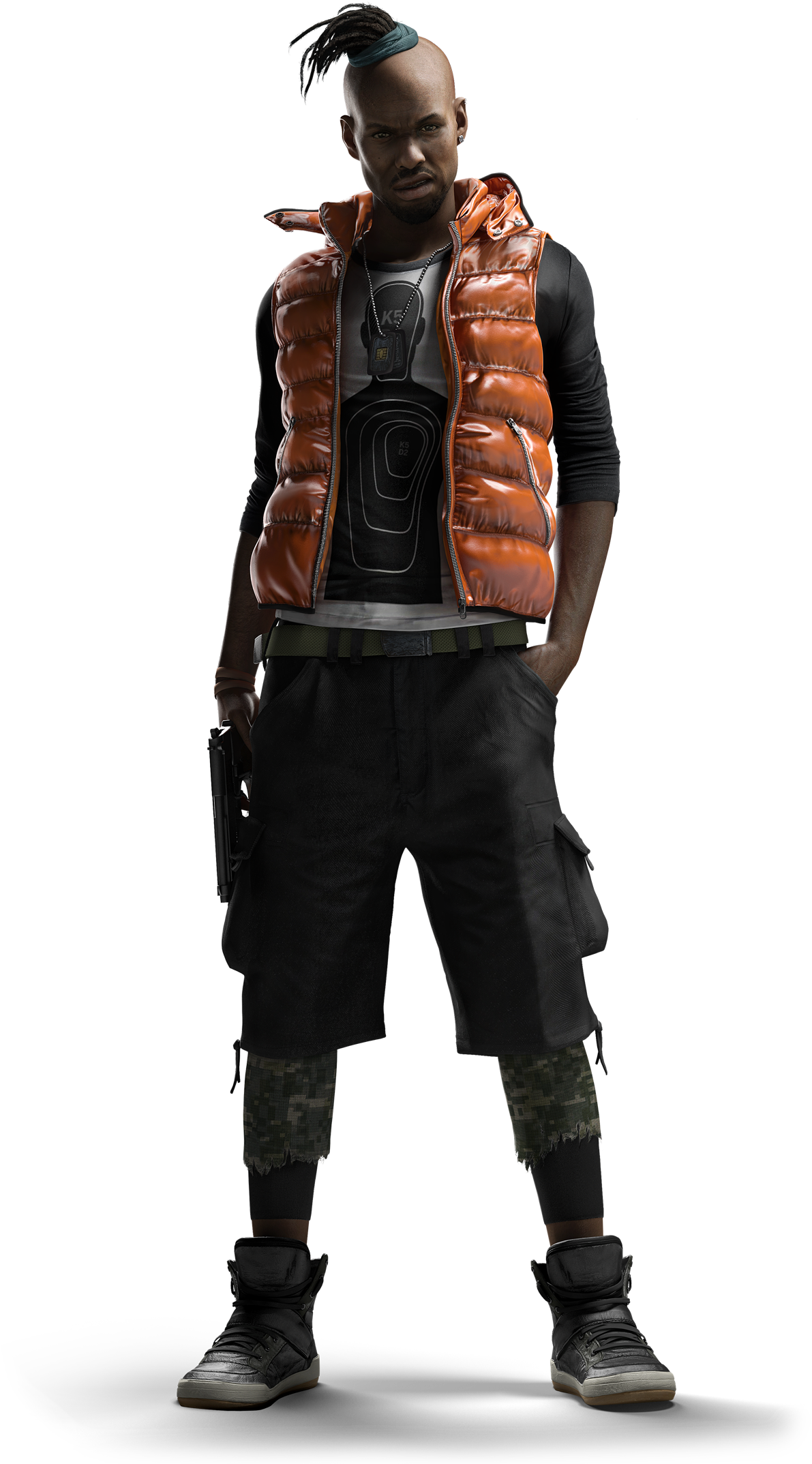 Anthony Wade - Watch Dog Character Concept Art (300x528), Png Download