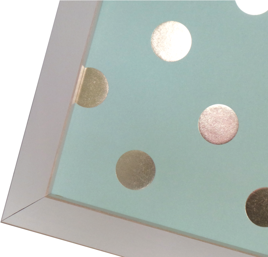 Download Aqua Gold Polka Dot Dryerase Memo Board Full Size