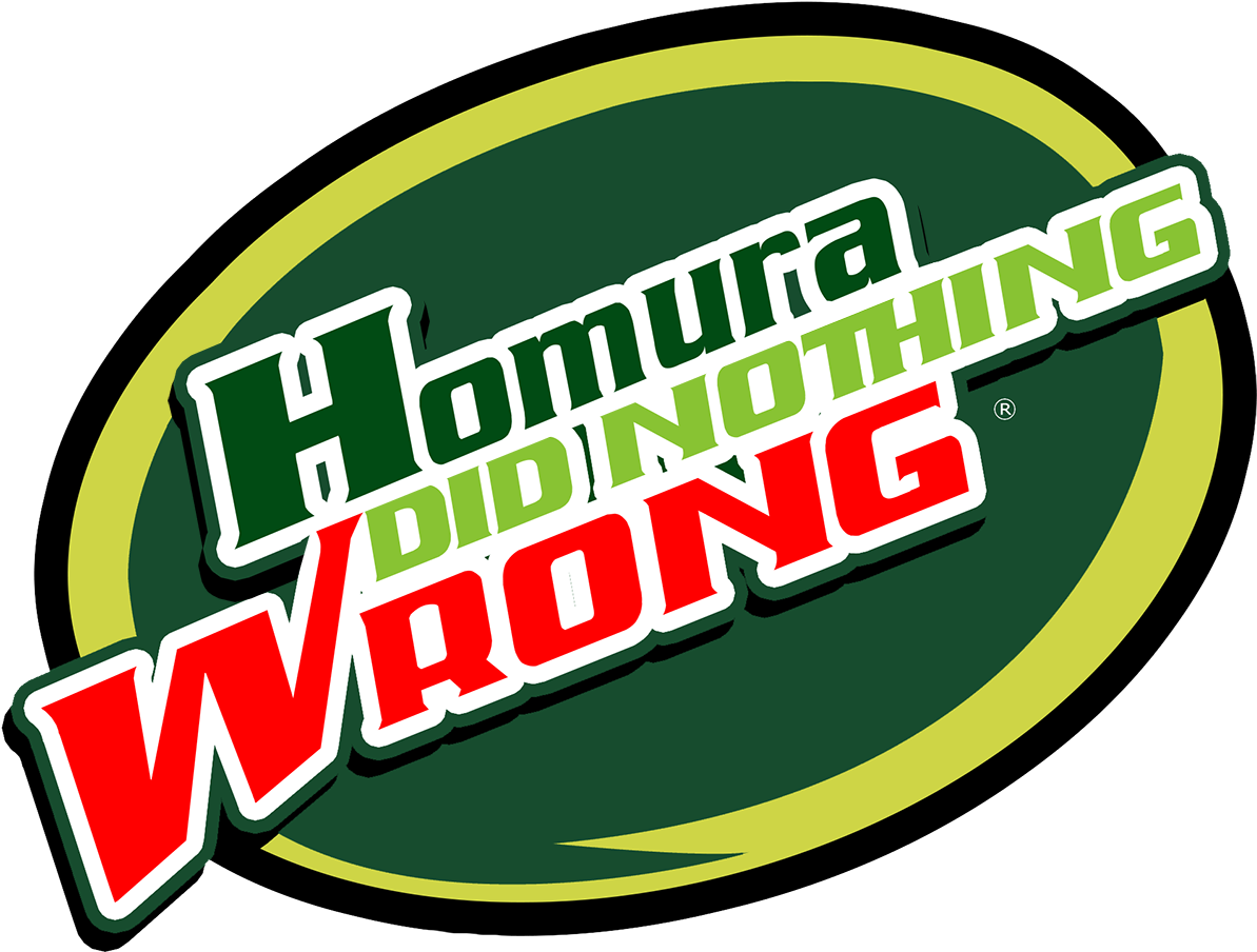 Omura Aong Green Yellow Logo Font - Madoka Magica Homura Did Nothing Wrong Meme (1417x1000), Png Download