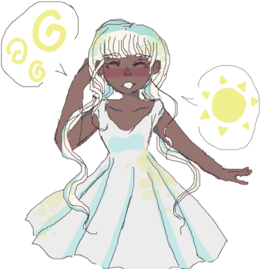 Atua Says You're Beautiful - Cartoon (400x404), Png Download