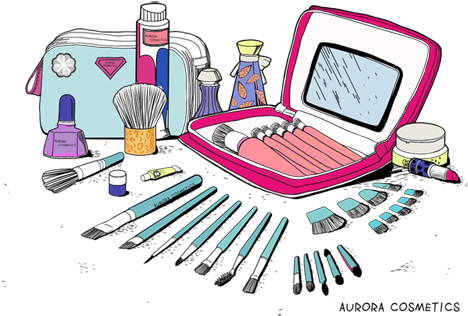 Oem Makeup Supplier - Makeup Png Cartoon (500x353), Png Download