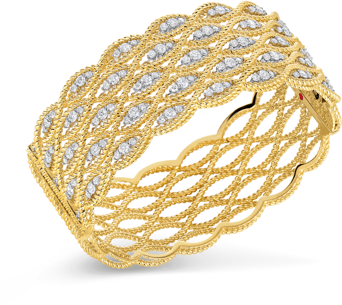 Roberto Coin Barocco 18k Yellow Gold And 18k - Roberto Coin (1600x1600), Png Download