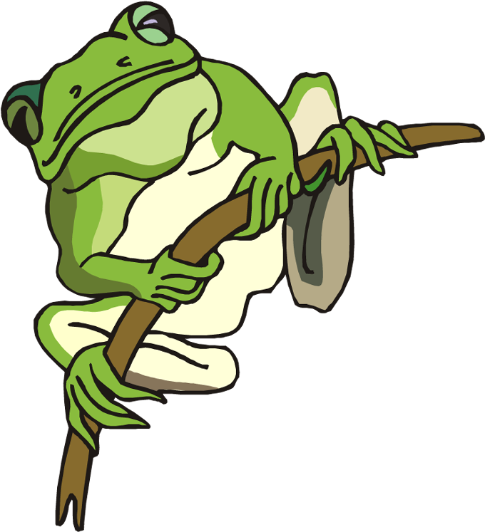 Free Frog Clipart - Frog Tile Coaster (688x750), Png Download