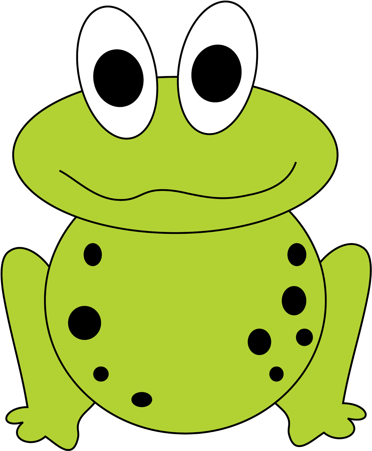 Kermit The Frog Clipart Clipart Image - Frog Vector Png Silhouette Free (1309x1600), Png Download