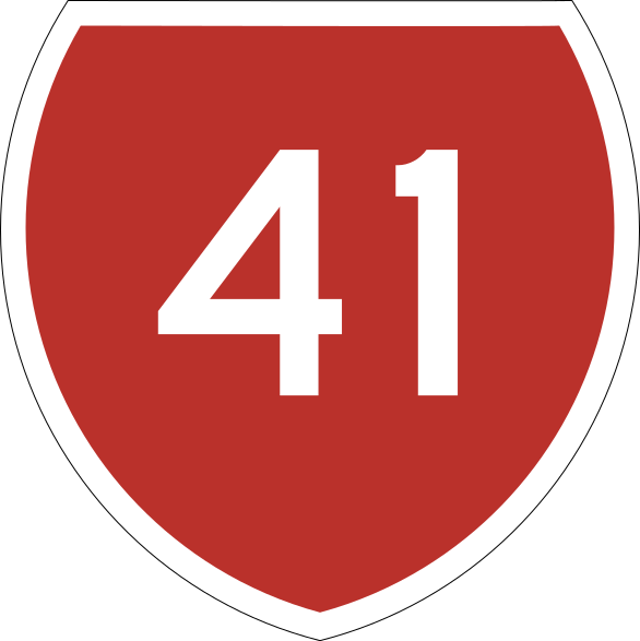 123), New Zeaand State Highway 41 (sh 41) Is A New - State Highway 16 Nz (586x587), Png Download