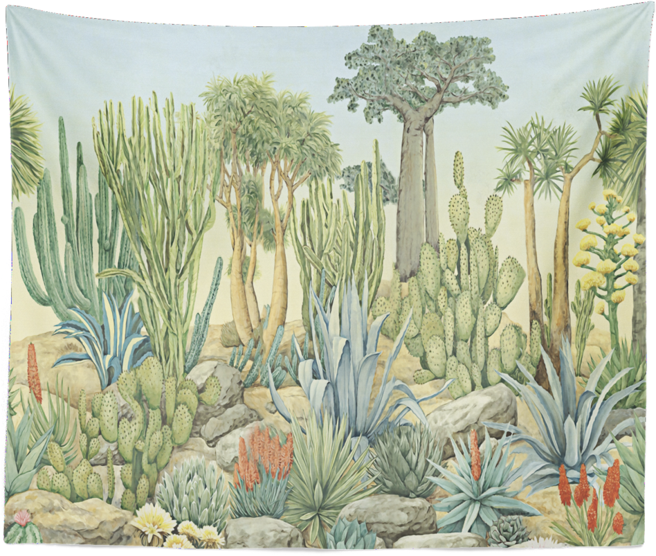 Varm Cactus Tapestry - Tapestry (1024x1024), Png Download