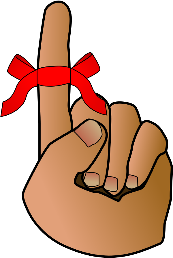 Reminder Hand Clipart Png (406x600), Png Download