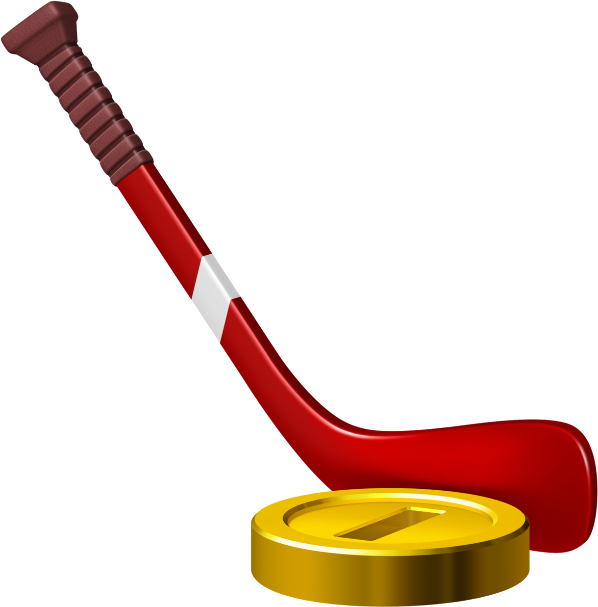 Hockey Stick And Puck Png - Mario Sports Mix Hockey (1280x1280), Png Download