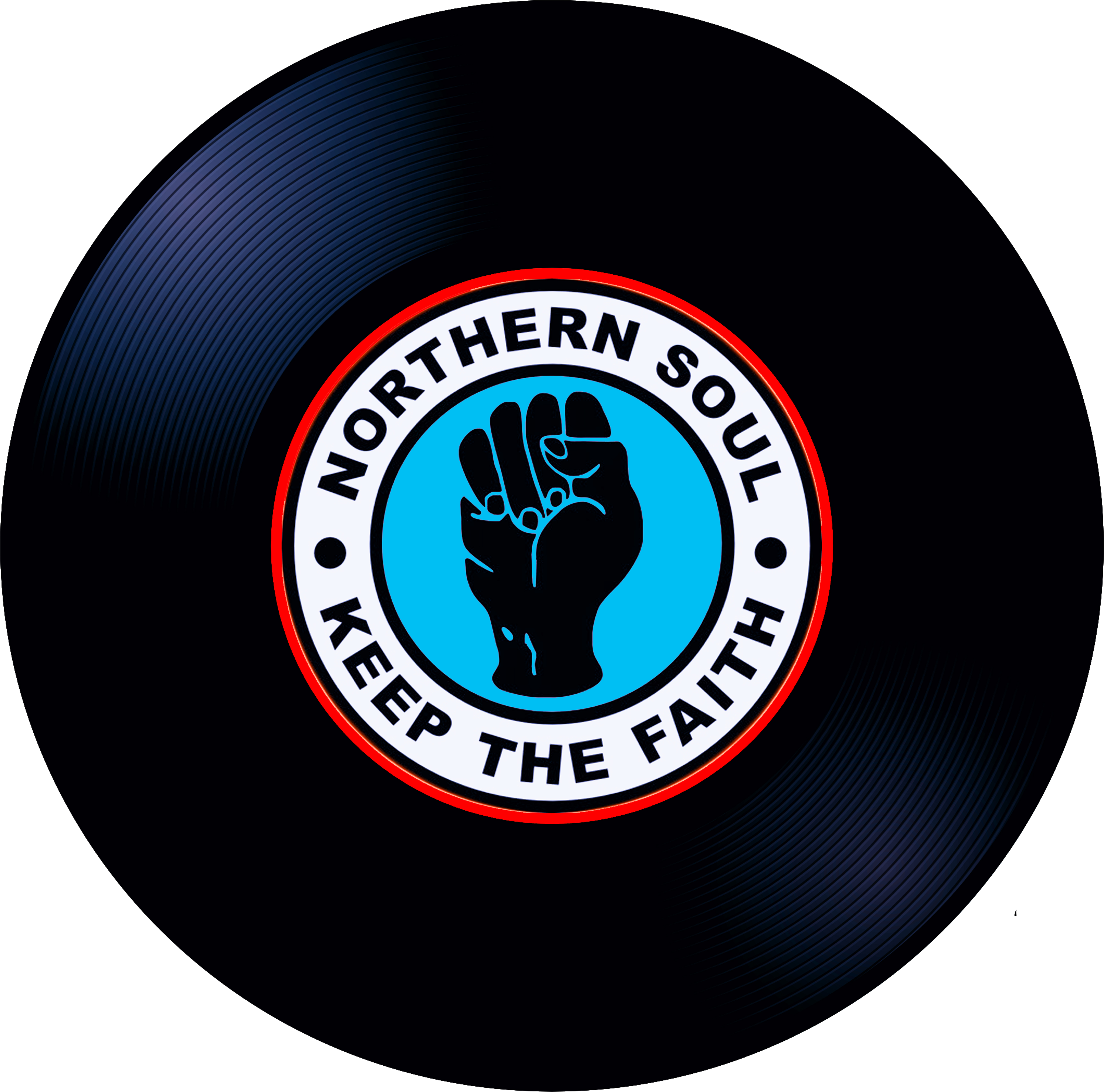 Hockey Puck Stickers - Northern Soul Keep The Faith 1 Magnet (720x720), Png Download