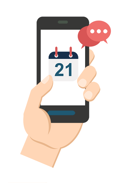 Reminder Finger Png - Text Reminder (417x641), Png Download
