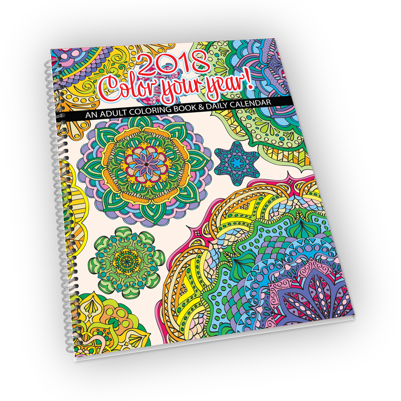 2018 Color Your Year (1035x796), Png Download