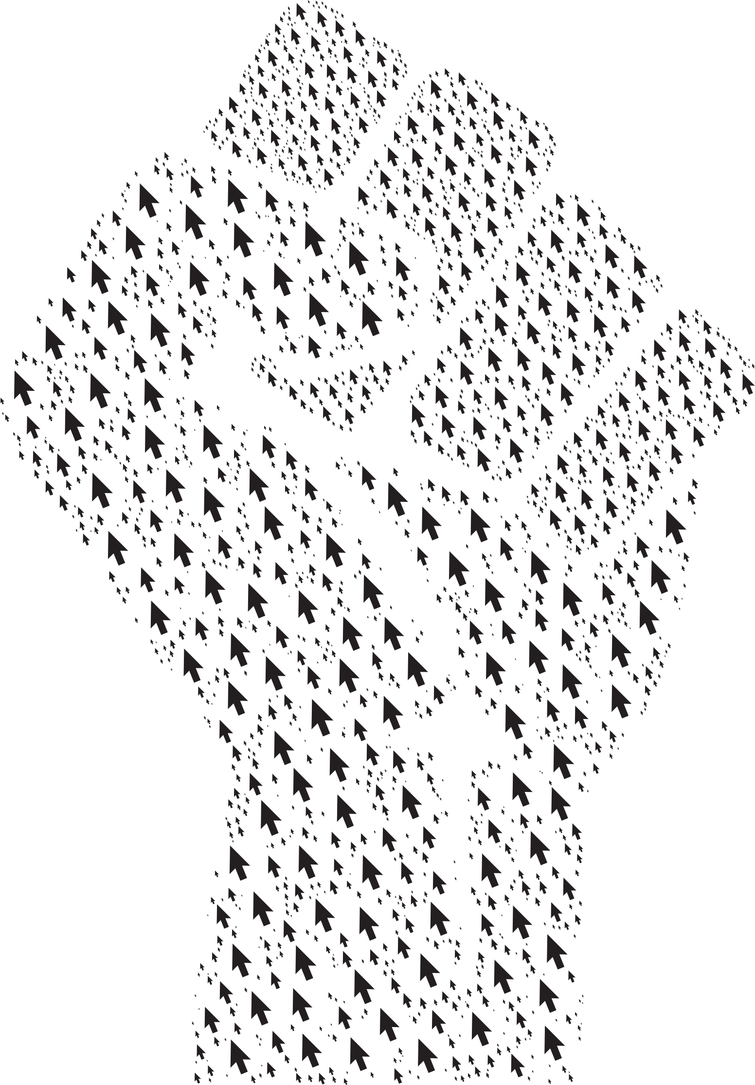 This Free Icons Png Design Of Cursor Fist (1552x2229), Png Download