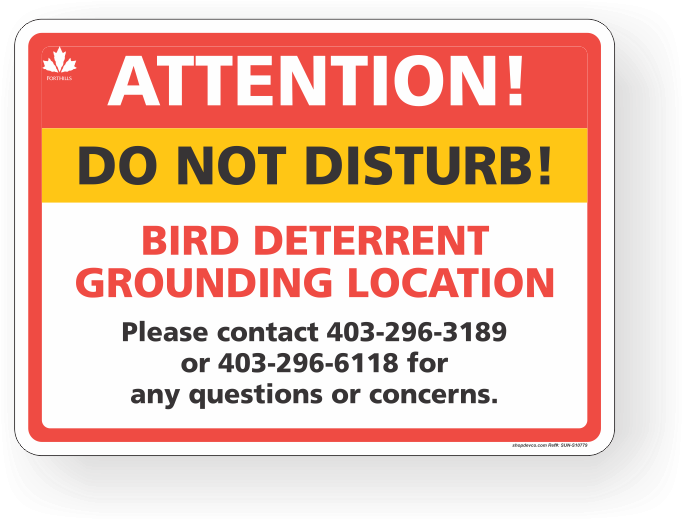 Download Do Not Disturb Bird Deterrent Sign Full Size PNG Image PNGkit