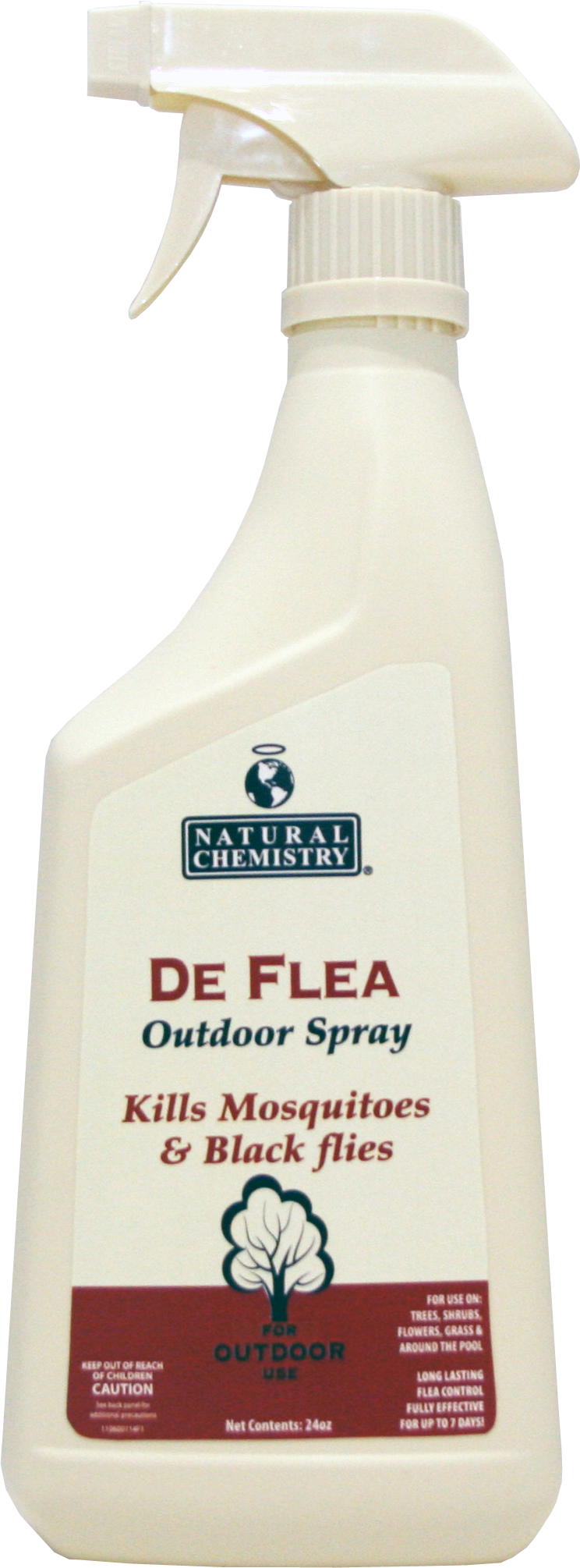 11060 Deflea Outdoor Spray 24oz (744x2010), Png Download