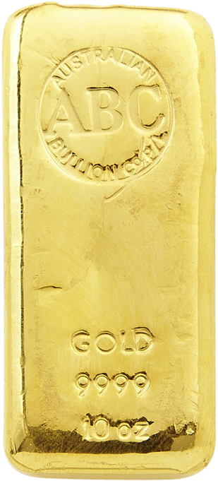 The Abc Bullion 10 Ounce Gold Cast Bar Is The Largest (800x800), Png Download