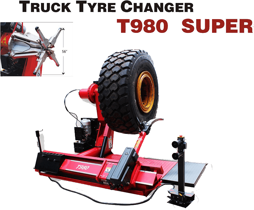 T980 Truck Tire Changer Philippines Tire Changer Philippine (909x736), Png Download