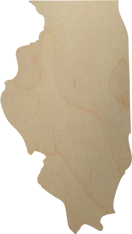 Illinois State Wood Shape (684x912), Png Download