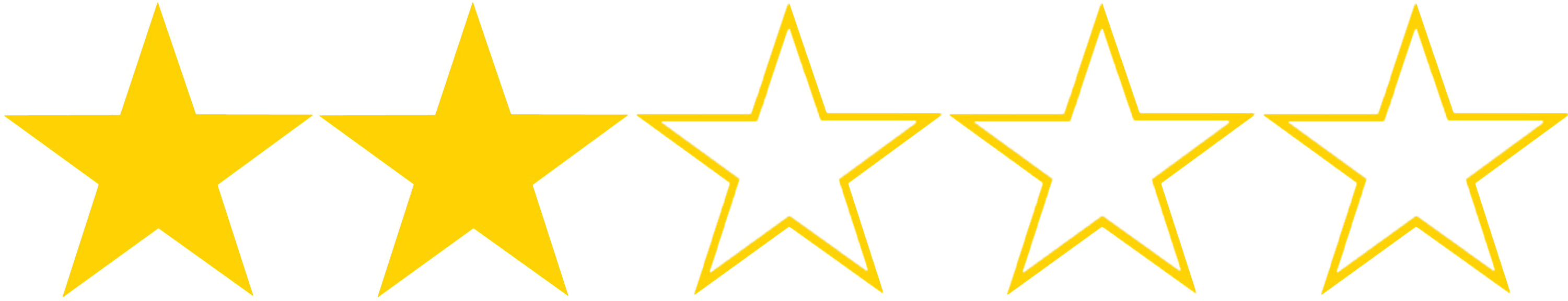 Rating Star Png Transparent Hd Photo (3000x700), Png Download