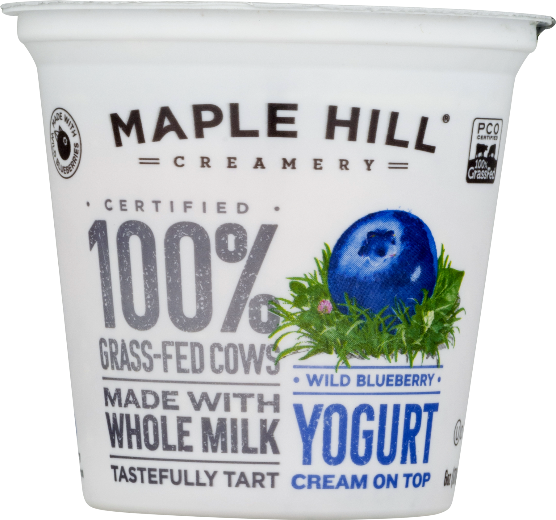 Maple Hill Creamery Yogurt Cream On Top Wild Blueberry, (1800x1800), Png Download