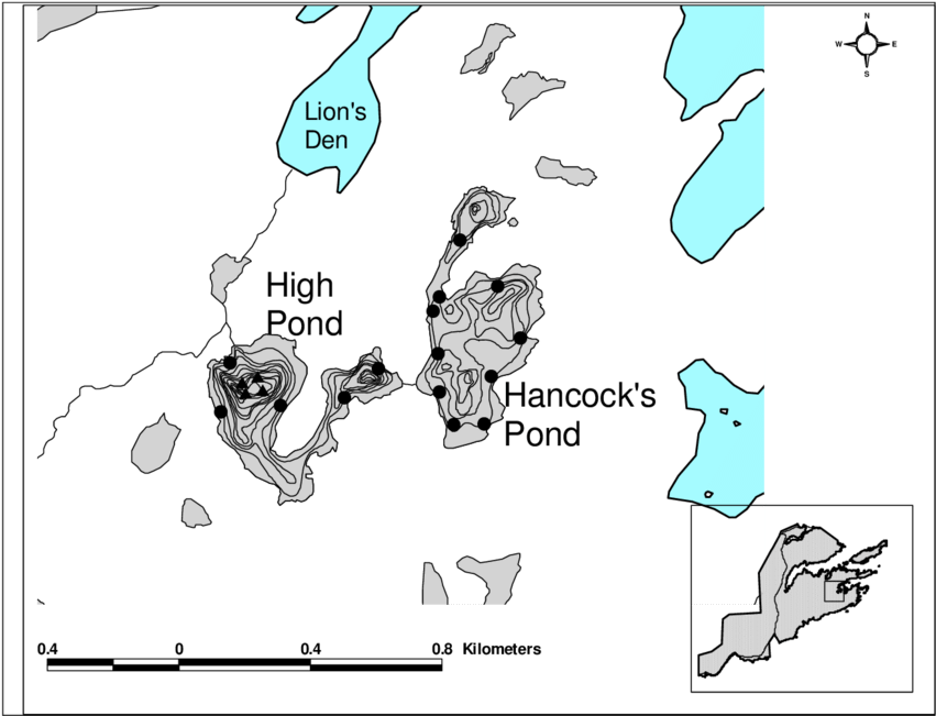 Bathymetry And Gear Locations In (850x673), Png Download