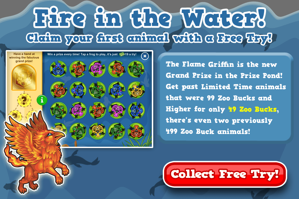 Prize Pond Flame Griffin Modal (960x640), Png Download