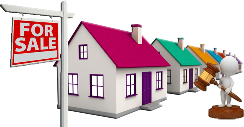 Auction Clipart House Sold (800x411), Png Download