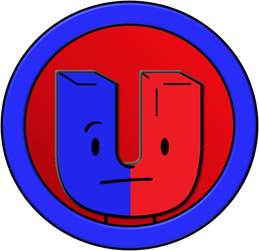 Vector Magnet Red Blue (824x801), Png Download