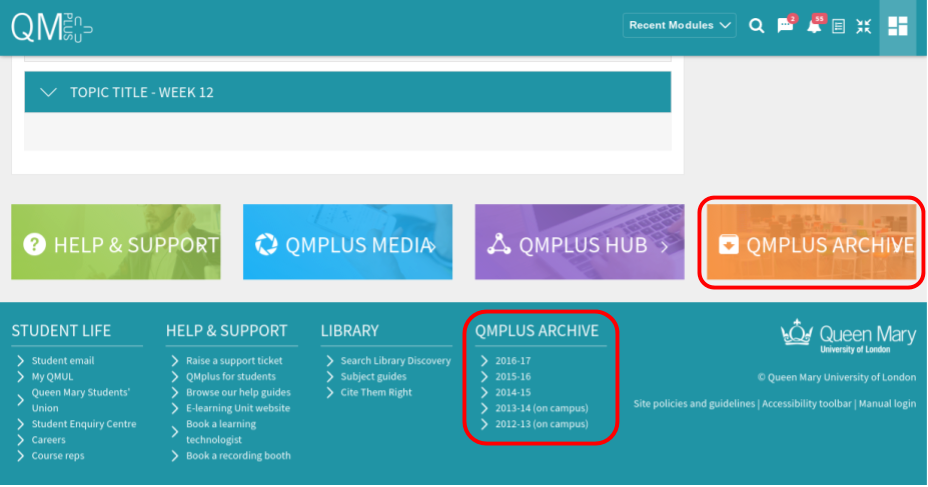 Archive Quick Link And Footer Links Qmplus (928x487), Png Download
