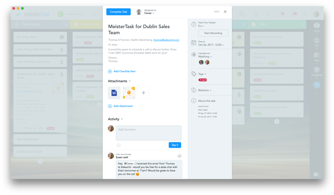 Team Productivity Zapier For Teams Meistertask Email (1301x761), Png Download
