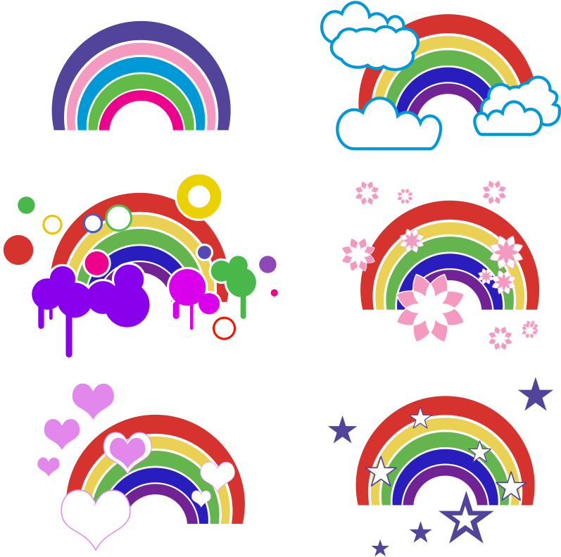 Real Rainbows (800x797), Png Download