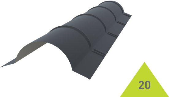 Small Round Hip Ridge (700x458), Png Download