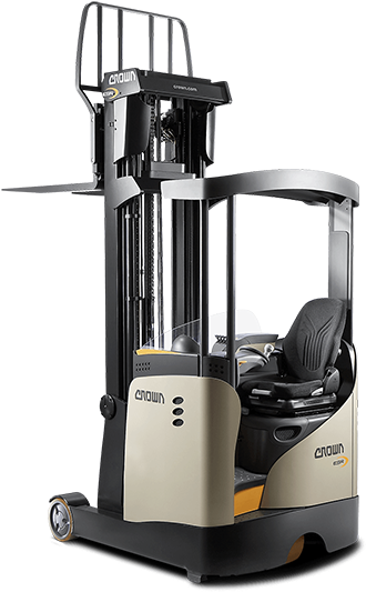 Crown's Esr 5200 Series Sit-down Reach Truck With Moving (570x550), Png Download