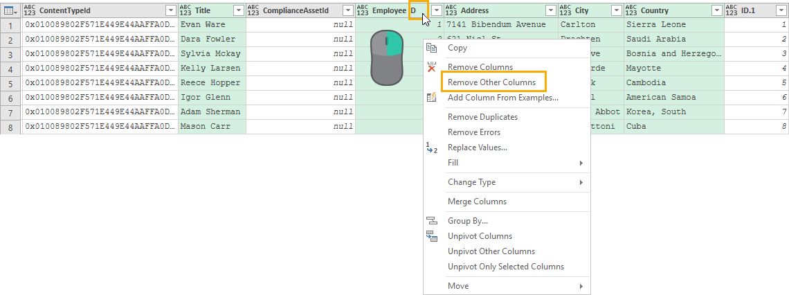 Remove Other Columns Importing And Exporting Data From (1140x426), Png Download