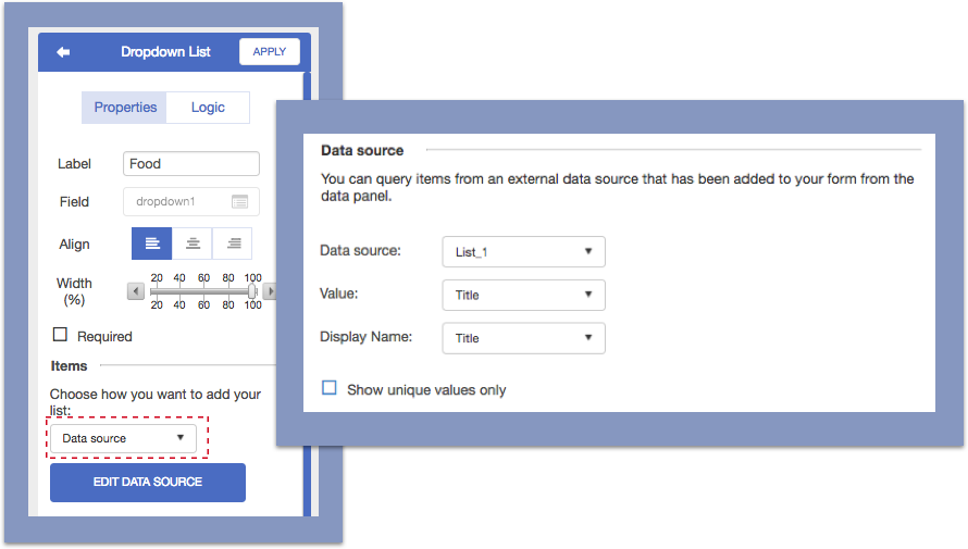 In Data Source Dropdown, Please Select The Sharepoint (890x505), Png Download