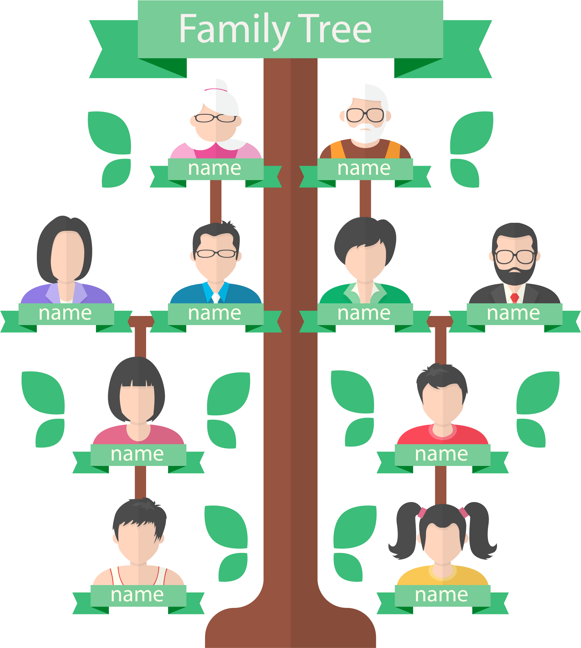 Family Tree Background Png (2100x2100), Png Download