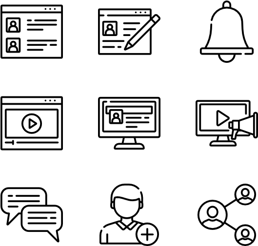 Social Network (600x564), Png Download