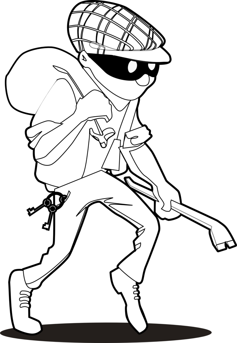 Thief, Robber Png, Download Png Image With Transparent (800x1155), Png Download