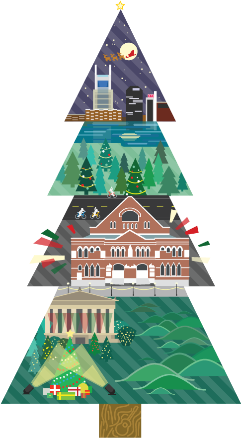 Nashville Christmas Tree (500x939), Png Download