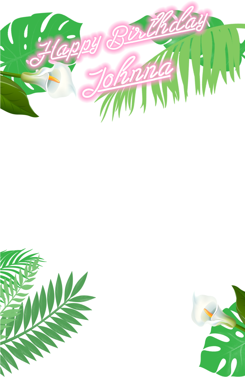 Tropical Birthday (1000x1778), Png Download