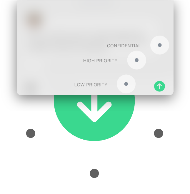 By Holding Down On The Send Button, You Can Send A (671x660), Png Download