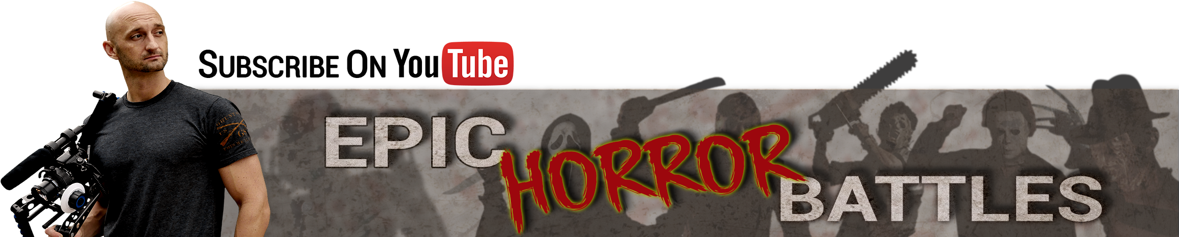 Banner Horror Youtube Promo2 (2373x490), Png Download