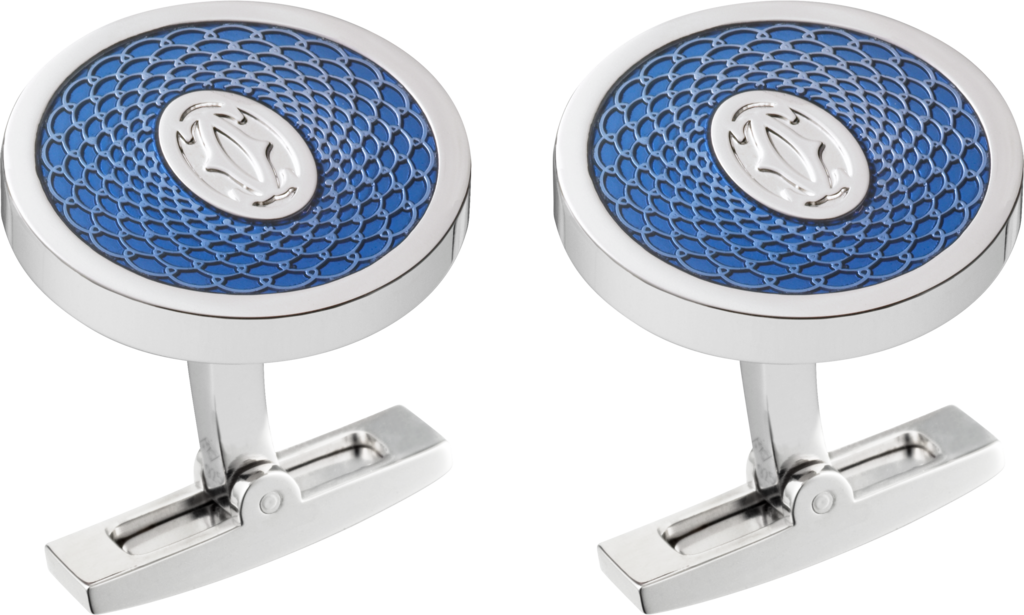 Double C Logo Rose Decor Cufflinkssterling Silver, (1024x615), Png Download