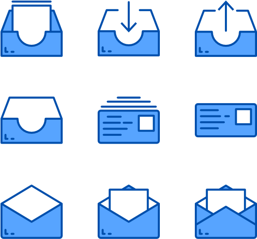 Message And Email (600x564), Png Download