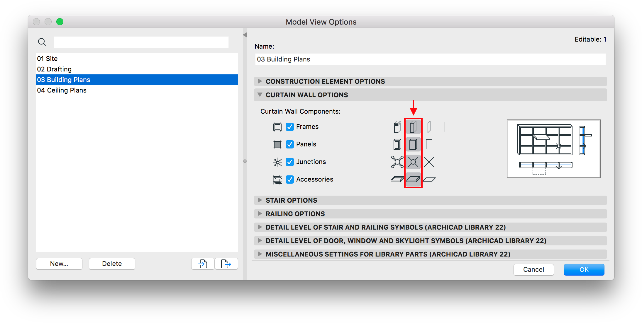 How To Speed-up Curtain Wall In Archi Cad (2222x1128), Png Download