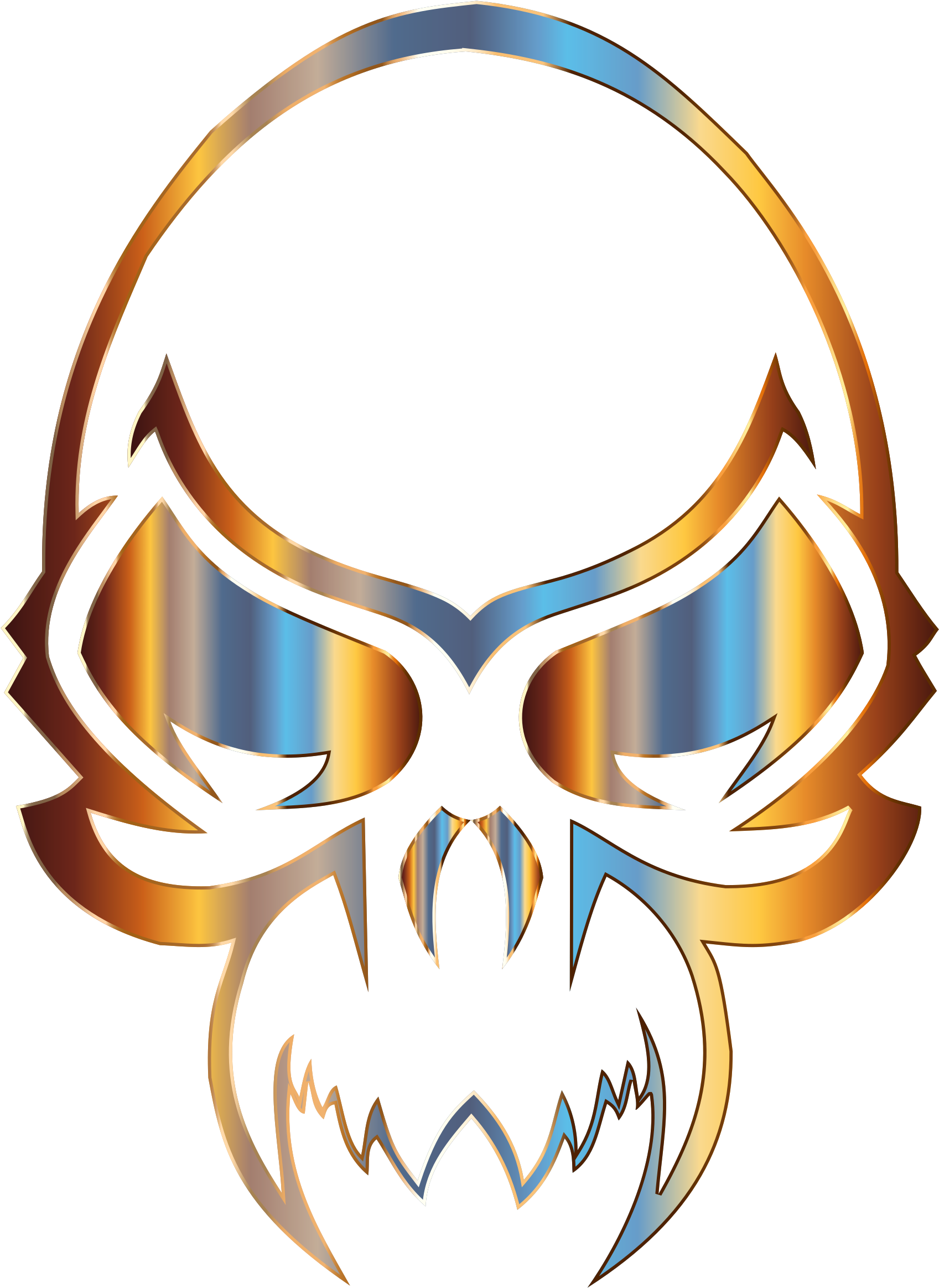 This Free Icons Png Design Of Colorful Skull (1750x2400), Png Download