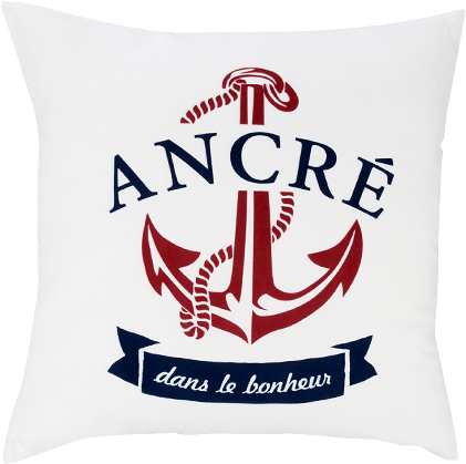 Image For 16x16" Decorative Pillow With Anchor (519x804), Png Download